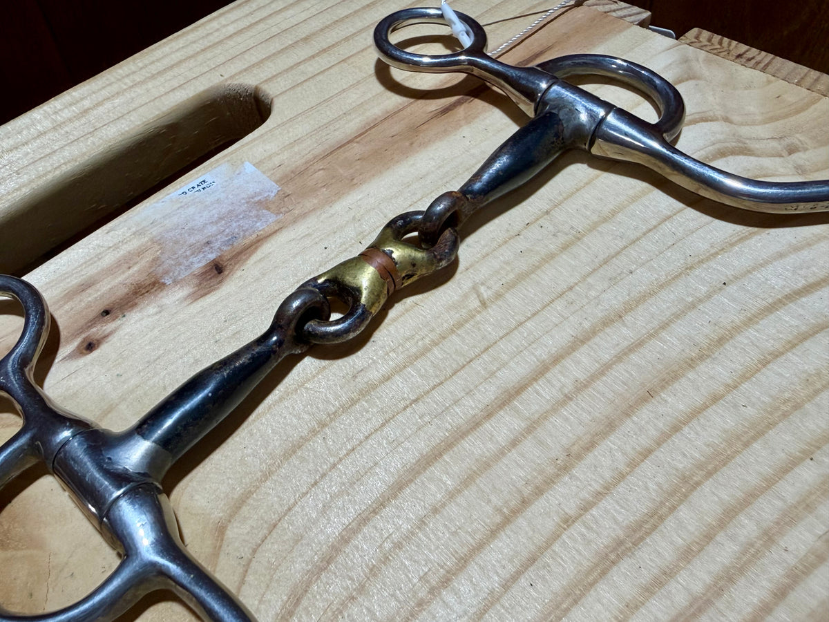 #2 | Used Argentine Snaffle Bit with Copper Dogbone • 5”