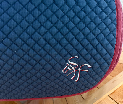 Used Ovation CoolMax AP Jumper Pad – Navy with Burgundy Trim