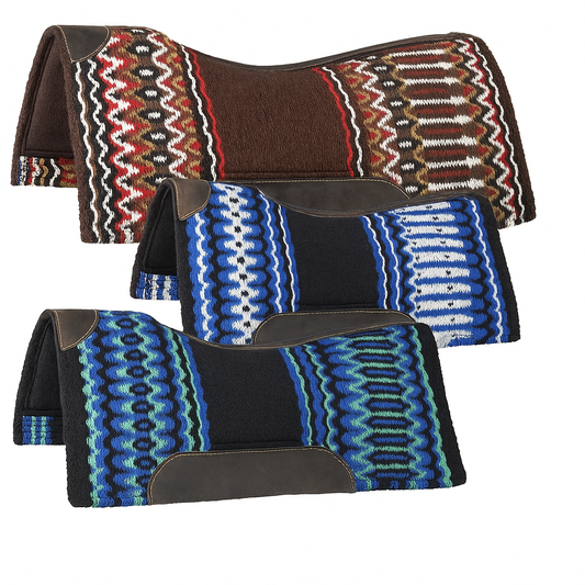 Western Contour Pad with Woven Blanket Top