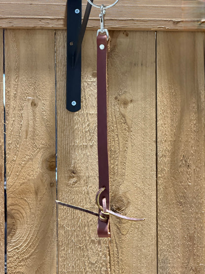 Used Harness Leather Back Cinch Connector Strap