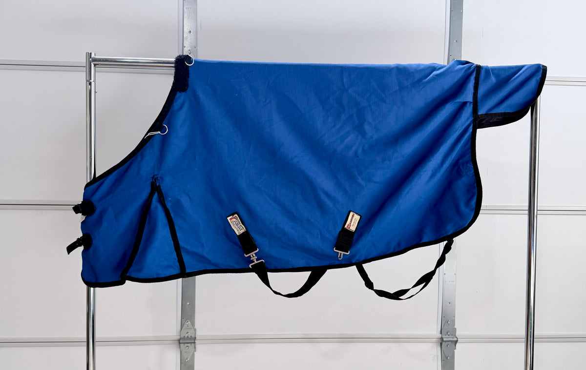 Used Schneiders Dura-Tech Turnout Sheet – 60” – Royal Blues