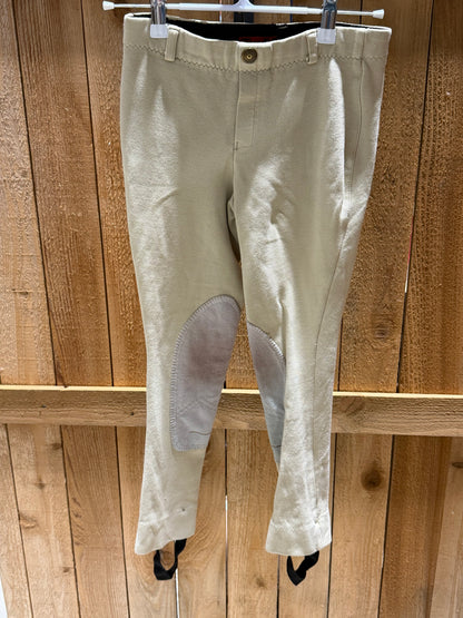TuffRider Children’s Pull-On Jodhpurs • Light Tan • Size 8 • Standard Length