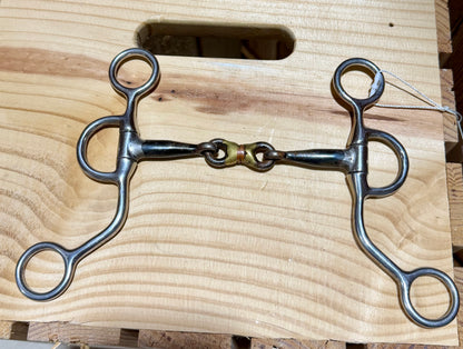 #2 | Used Argentine Snaffle Bit with Copper Dogbone • 5”