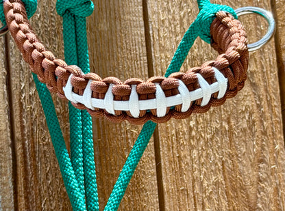 Brand New Knot Just Rope Football Rope Halter & Matching Lead