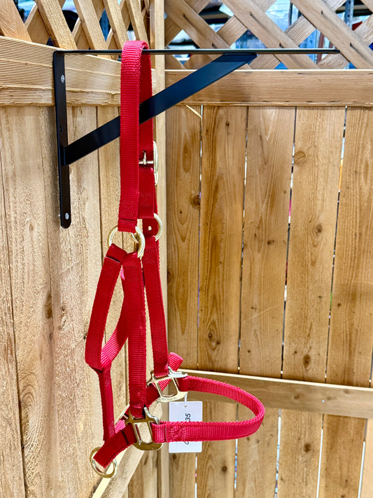 Weaver ¾” Nylon Halter – Medium Arabian – Red