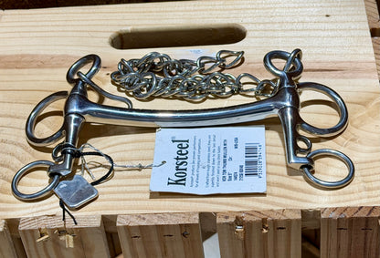 NWT Korsteel Mullen Mouth Pelham Bit • 5”
