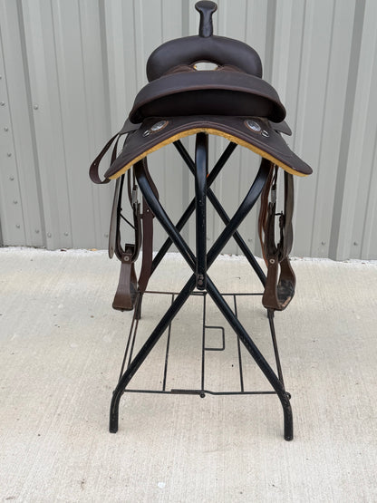Used Wintec Western Saddle – 15” Seat – Brown Synthetic