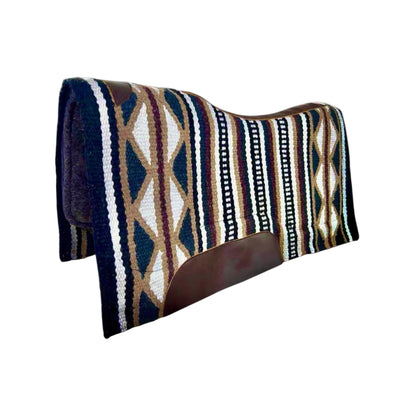 Woven Blanket Top Western Saddle Pad – 34” x 36” – Autumn Collection