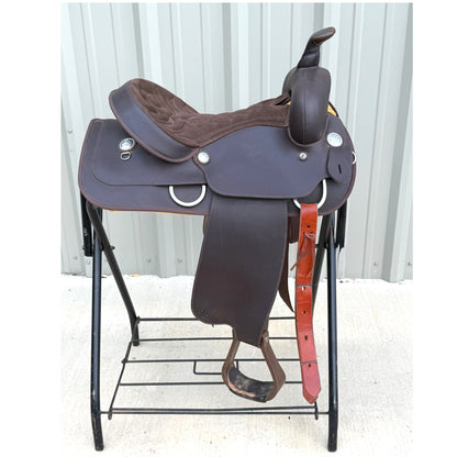Used Wintec Western Saddle – 15” Seat – Brown Synthetic