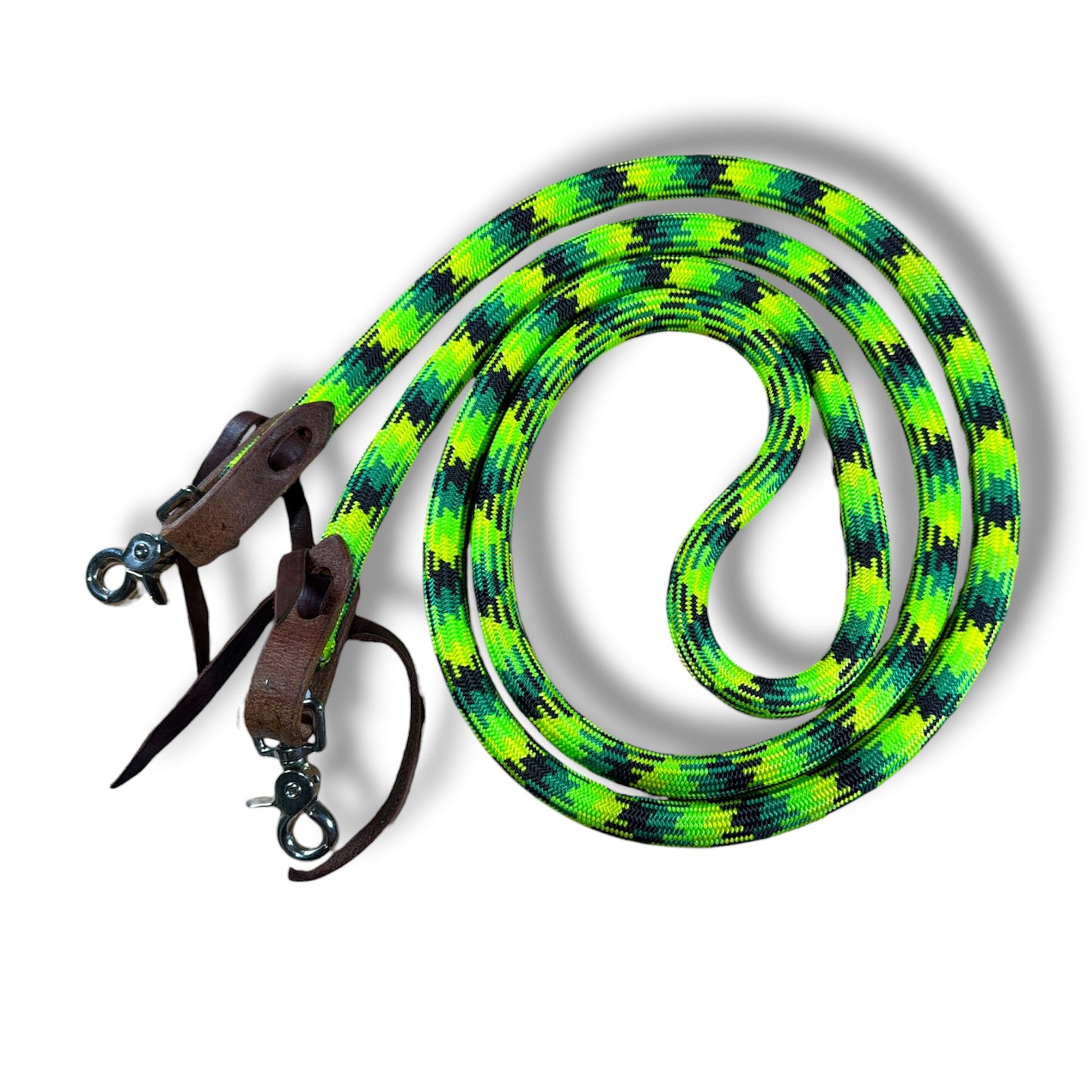 SCR Tack Roping Reins with Snaps 7’ to 7.5’ x 5/8”