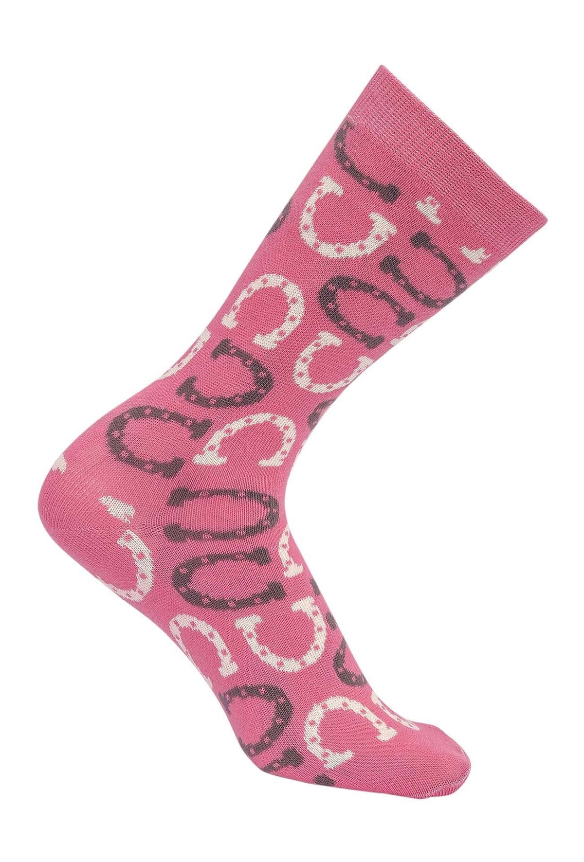 Ladies Lucky Horseshoes Knee Socks – Sold Individually