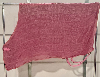 Lightly Used Waffle-Knit Anti-Sweat Cooler Sheet – 69” – Pink