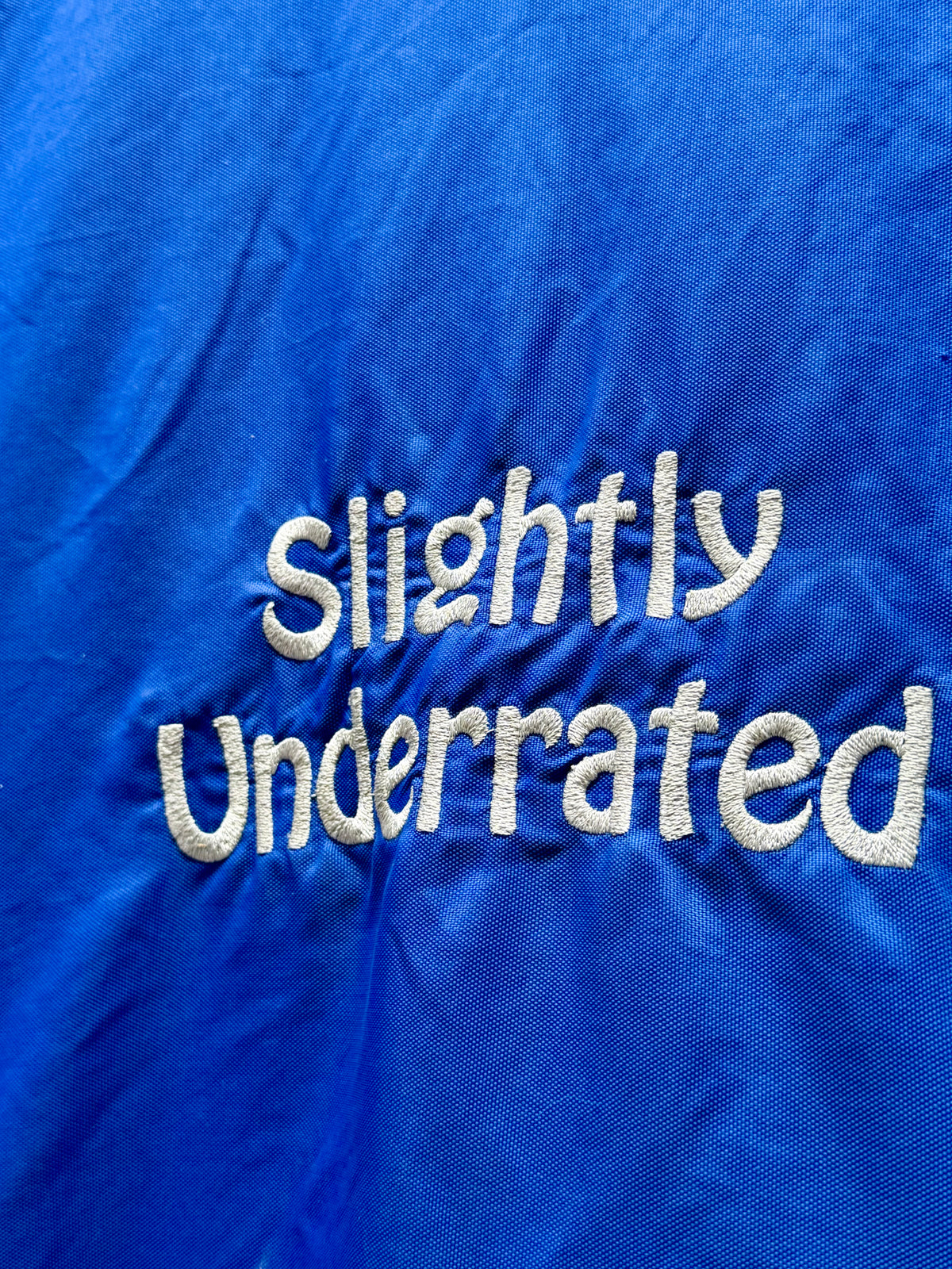 Used BMB Closed-Front Nylon Stable Sheet – 78” – Royal Blue & Silver