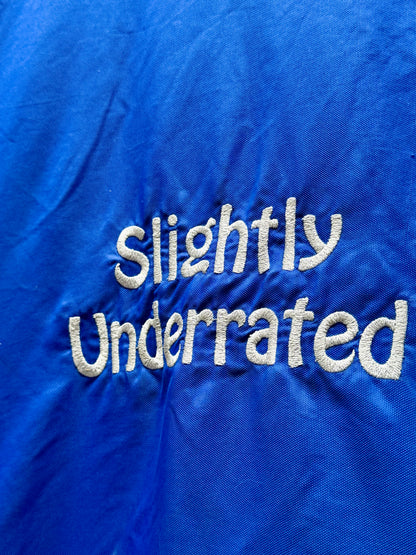 Used BMB Closed-Front Nylon Stable Sheet – 78” – Royal Blue & Silver