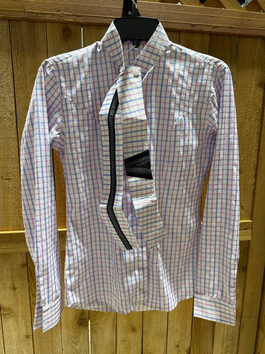 Custom White English Show Shirt• Ladies Small/Medium