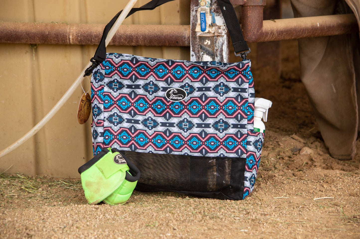 Everything Equine Tote Gray Aztec