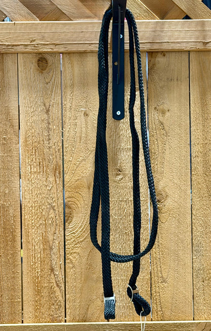 Lightly Used Black Braided Gaming Reins