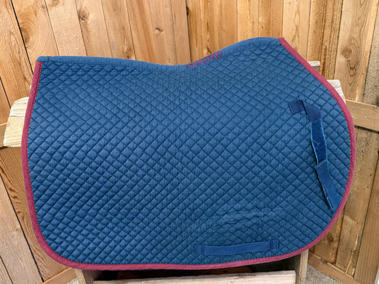 Used Ovation CoolMax AP Jumper Pad – Navy with Burgundy Trim