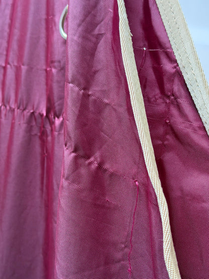 Used Nylon Stable Sheet – 72” – Burgundy & Tan