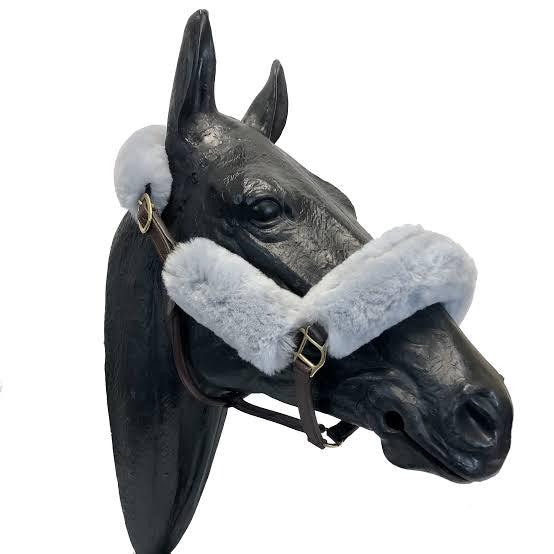 Used Real Sheepskin 4-Piece Halter Set