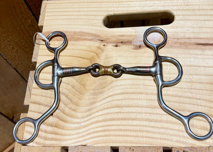 #3 | Used Argentine Snaffle Bit with Copper Dogbone • 5”