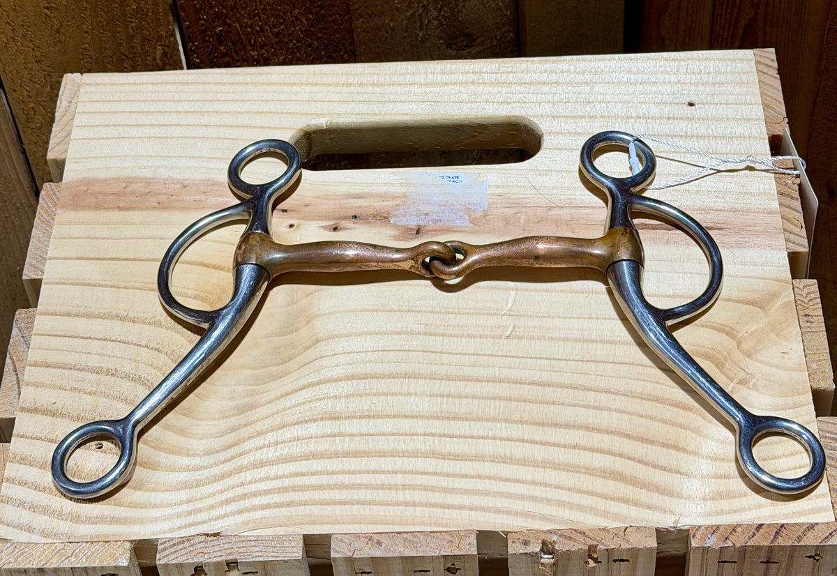 Used Copper Broken-Mouth Shanked Bit – 5.25”