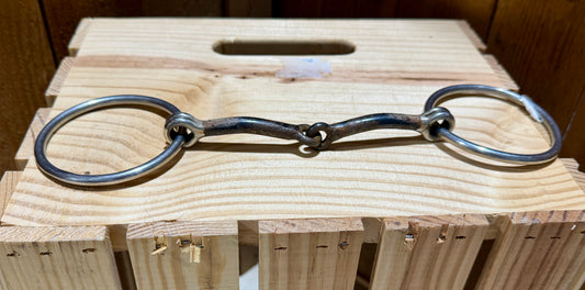 Used Sweet Iron Loose Ring Snaffle Bit • 5.5”