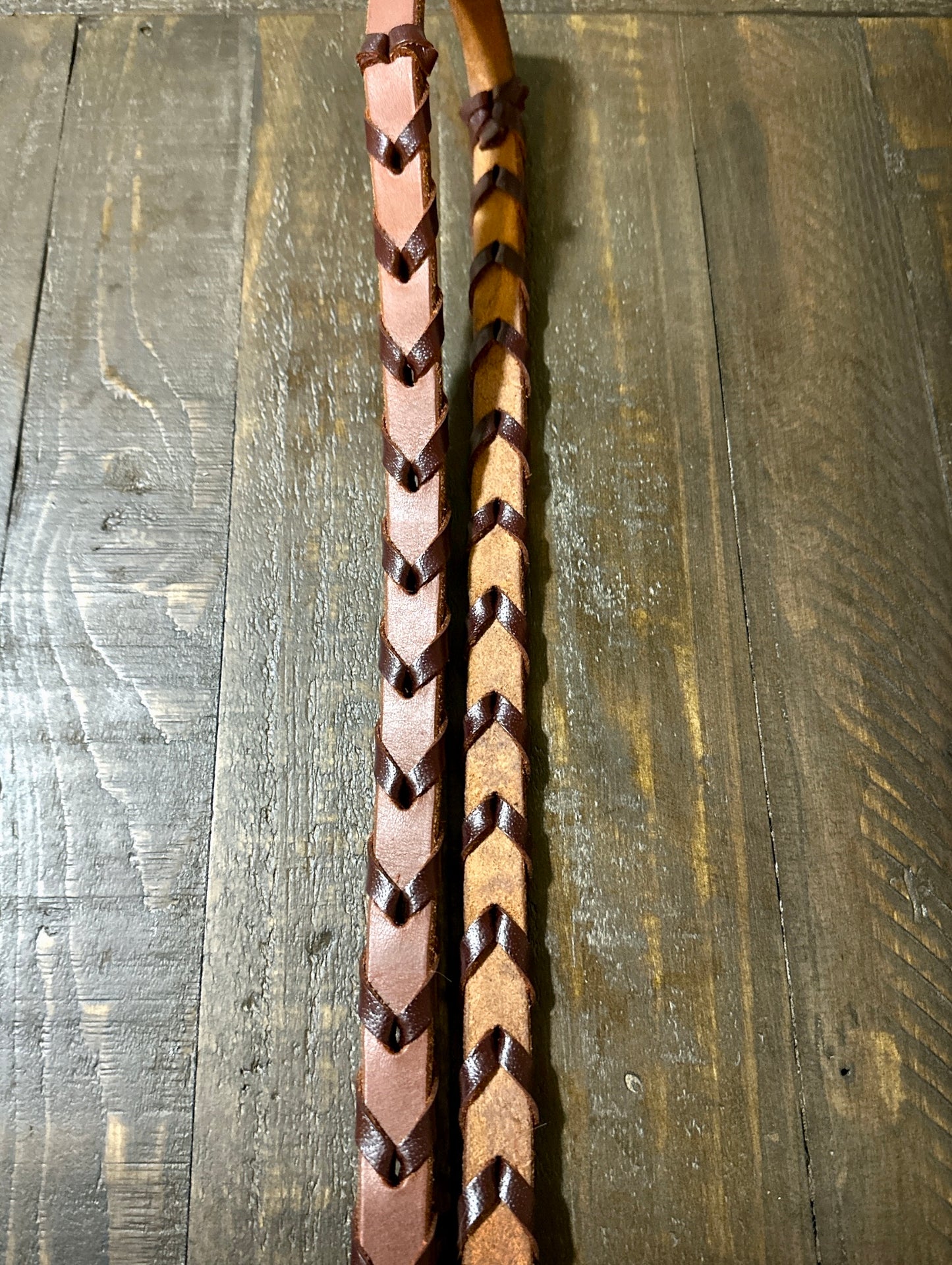 Leather Laced Roping Reins