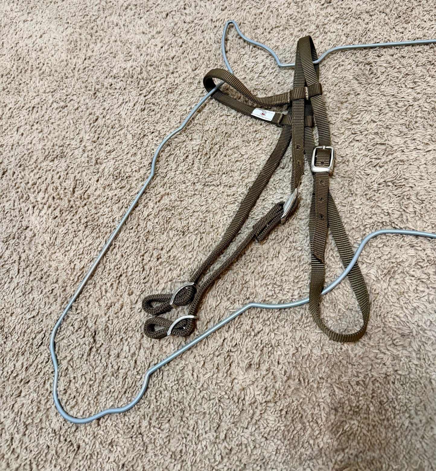 Tuffy Nylon Headstall – Brown (Average Horse)