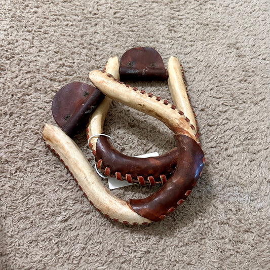 Used Rawhide Barrel Stirrups
