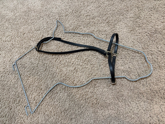 Used Black Drop Nose Cavesson – Buckles Over Poll