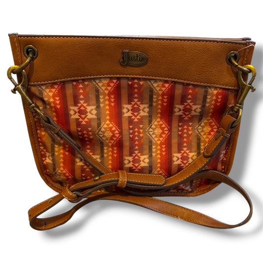 Justin Boots Western Brown Crossbody Purse