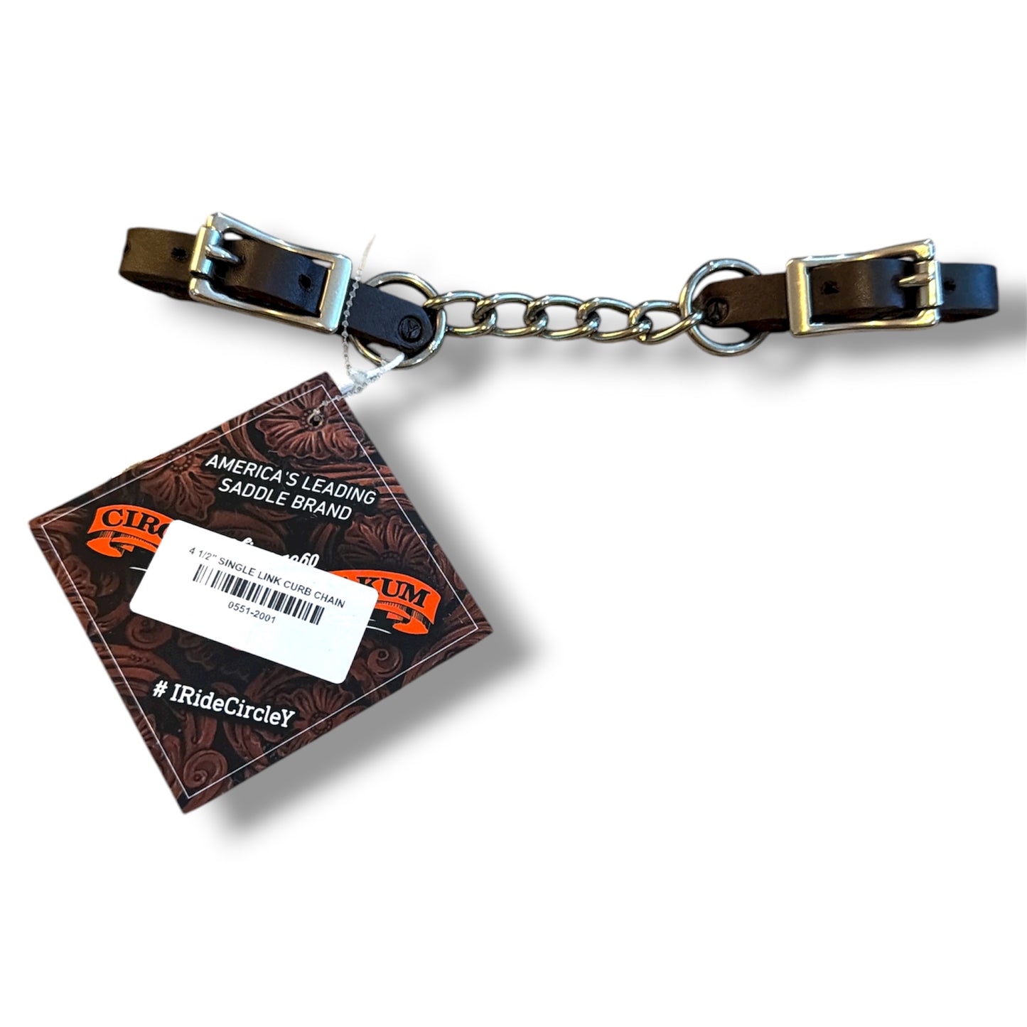 Circle Y Curb Chain – Dark Oil – NWT
