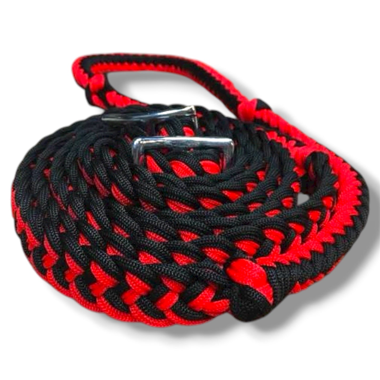 Braided Poly Barrel Reins – 8' Long with Grip Knots