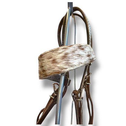 Used Cowhide Browband Headstall – Missing Chicago Screws