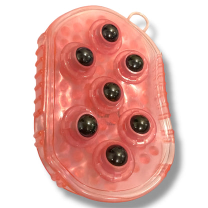 Gel Massage Brush – Dual-Sided with Magnetic Rollers
