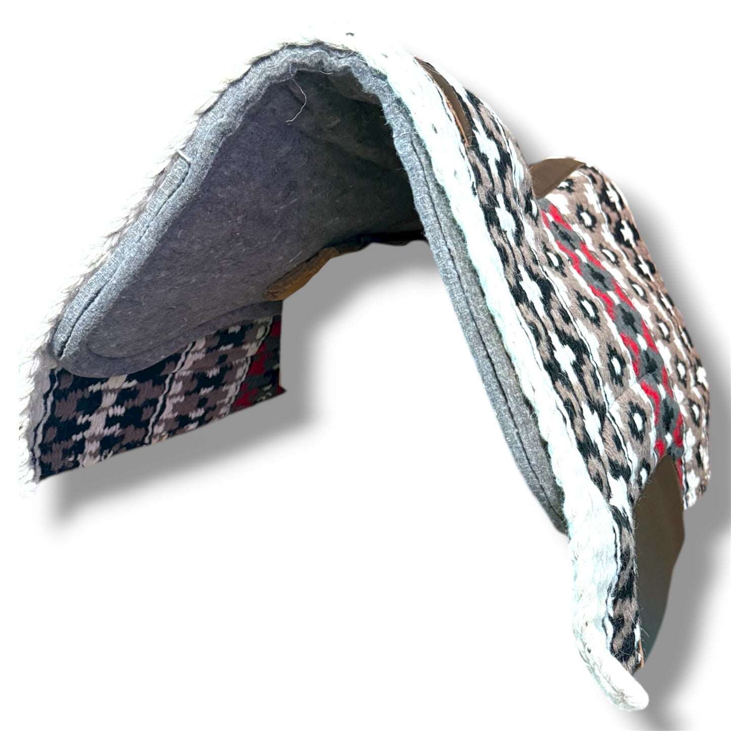 Western Double Weave Saddle Pad with Felt Bottom & Blanket Top