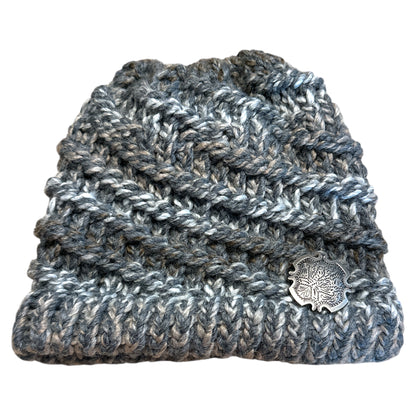 Handmade Ponytail Beanie with Concho