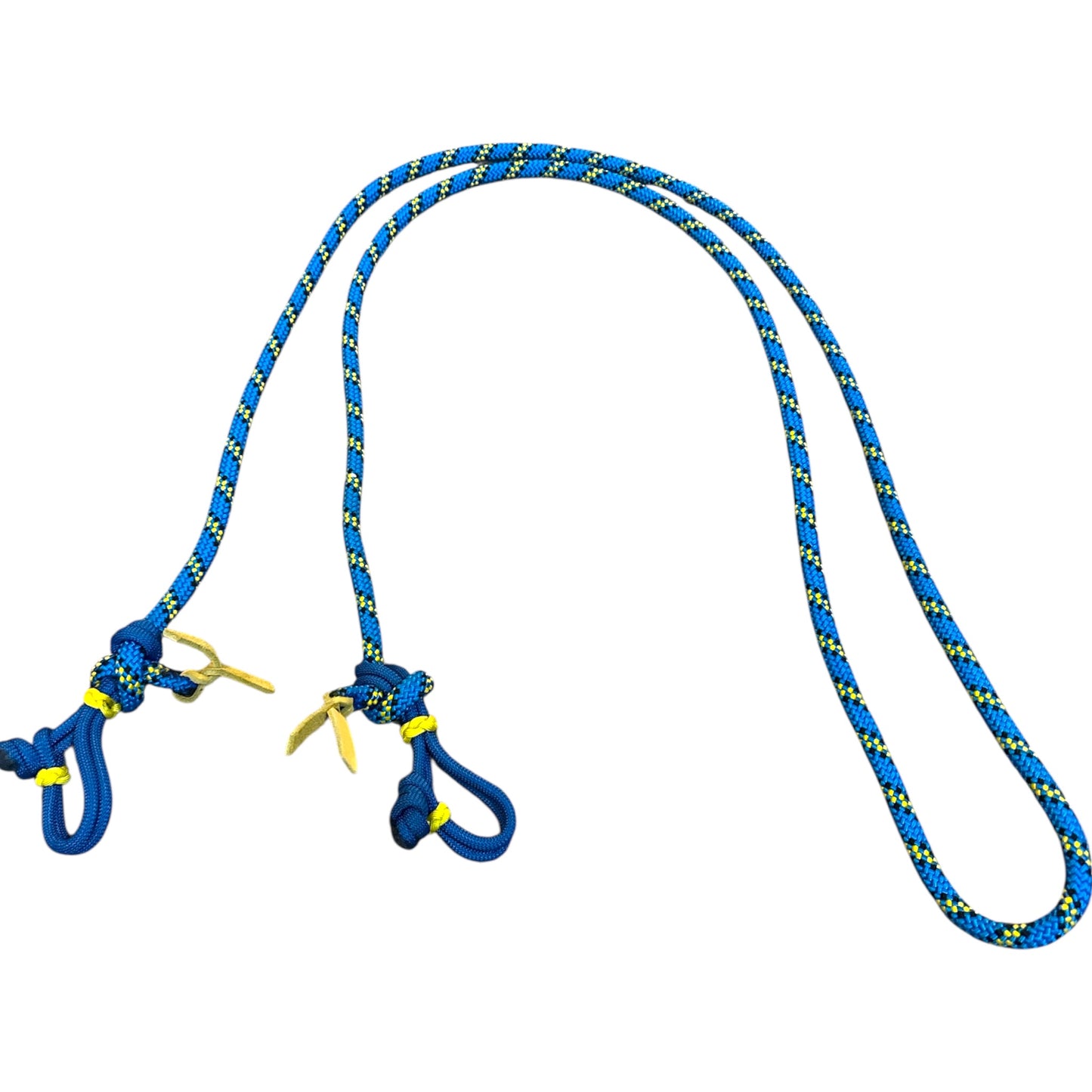 Rope Roping Reins with Ez Knot Slobber Straps