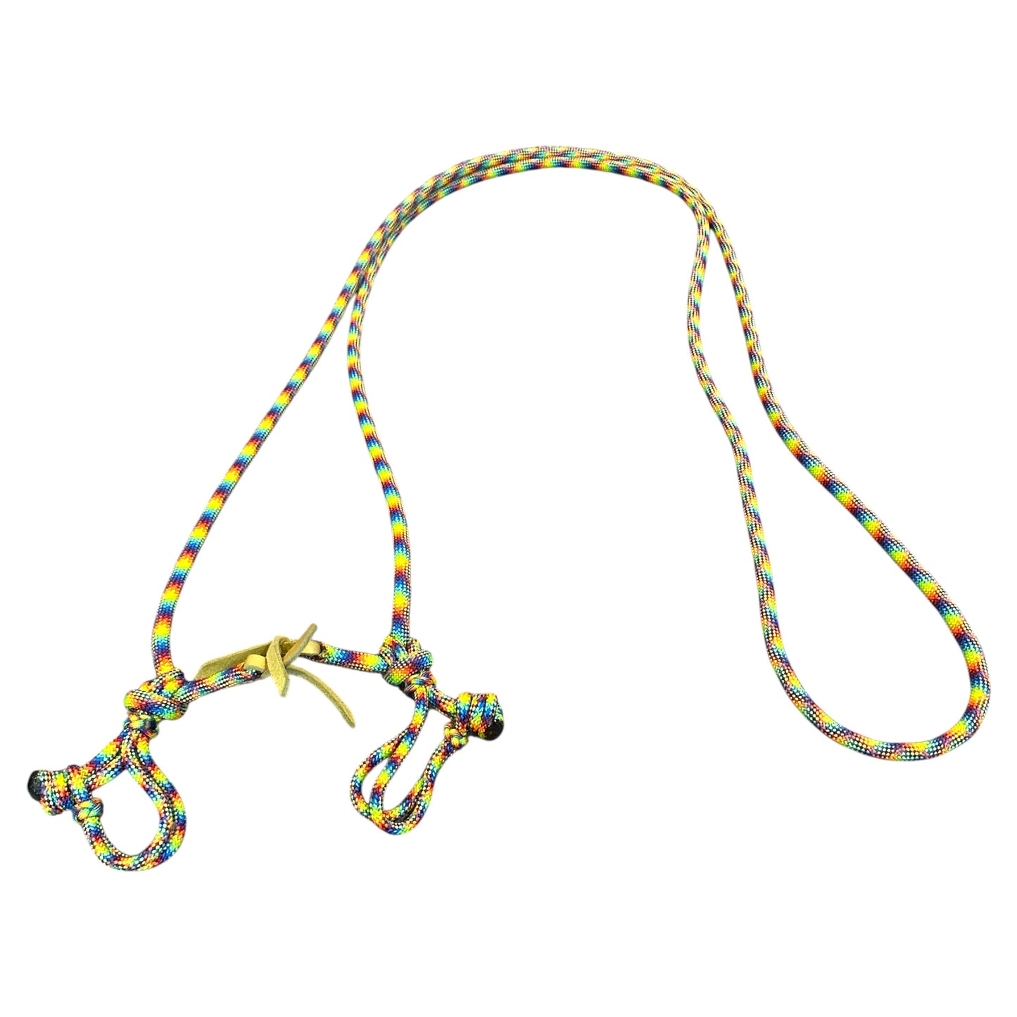 Rope Roping Reins with Ez Knot Slobber Straps