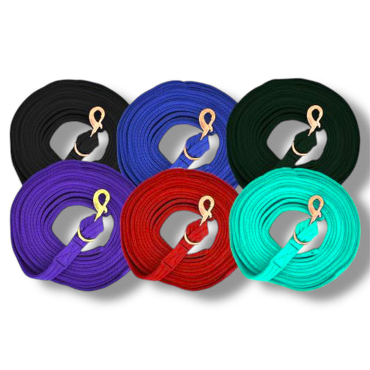 Flat Cushion Lunge Line with Removable Brass Snap