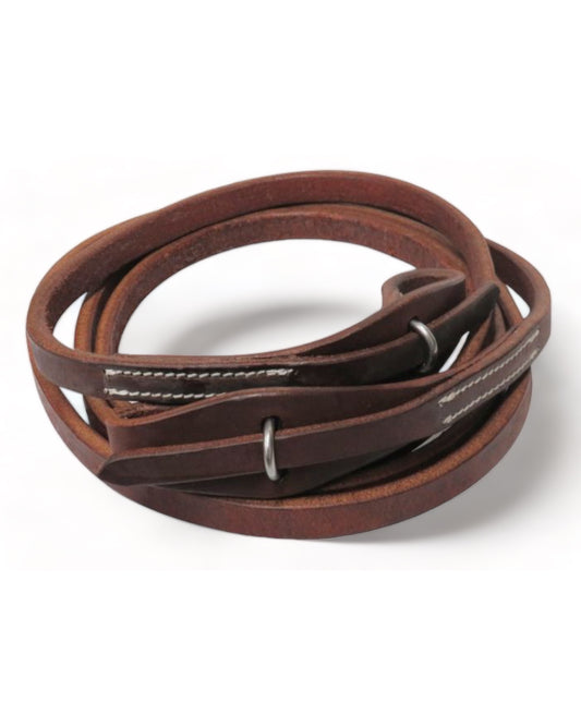 Oiled Harness  Leather Roping Reins