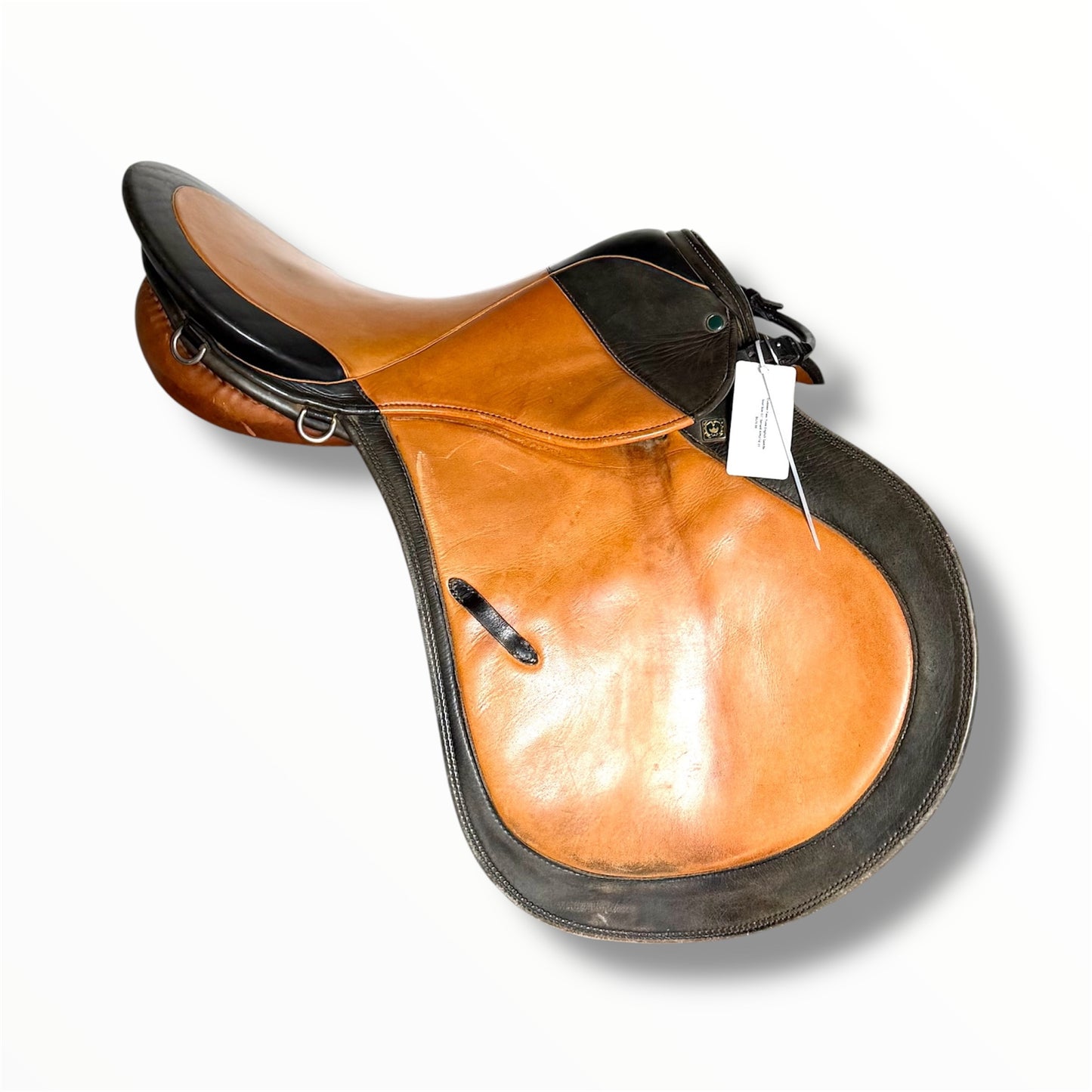 Stubben Two-Tone English All-Purpose Saddle – 17” Seat, Medium Tree (5.5” Gullet)