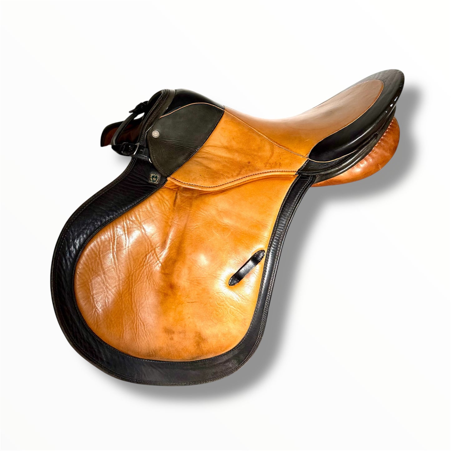Stubben Two-Tone English All-Purpose Saddle – 17” Seat, Medium Tree (5.5” Gullet)
