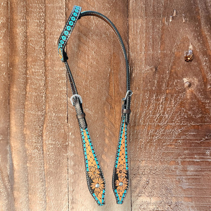 Sunflower Flower One Ear Headstall