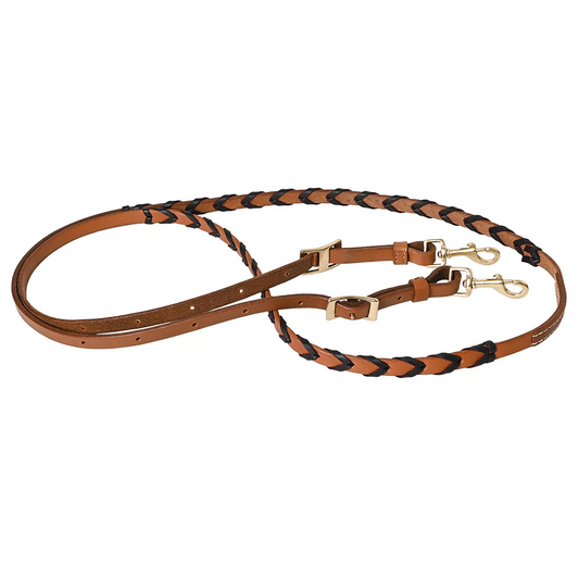 8’ Leather Laced Roping Reins