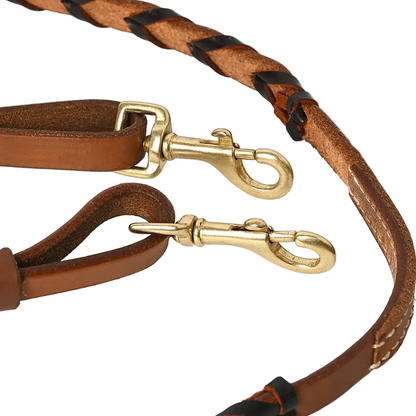 8’ Leather Laced Roping Reins