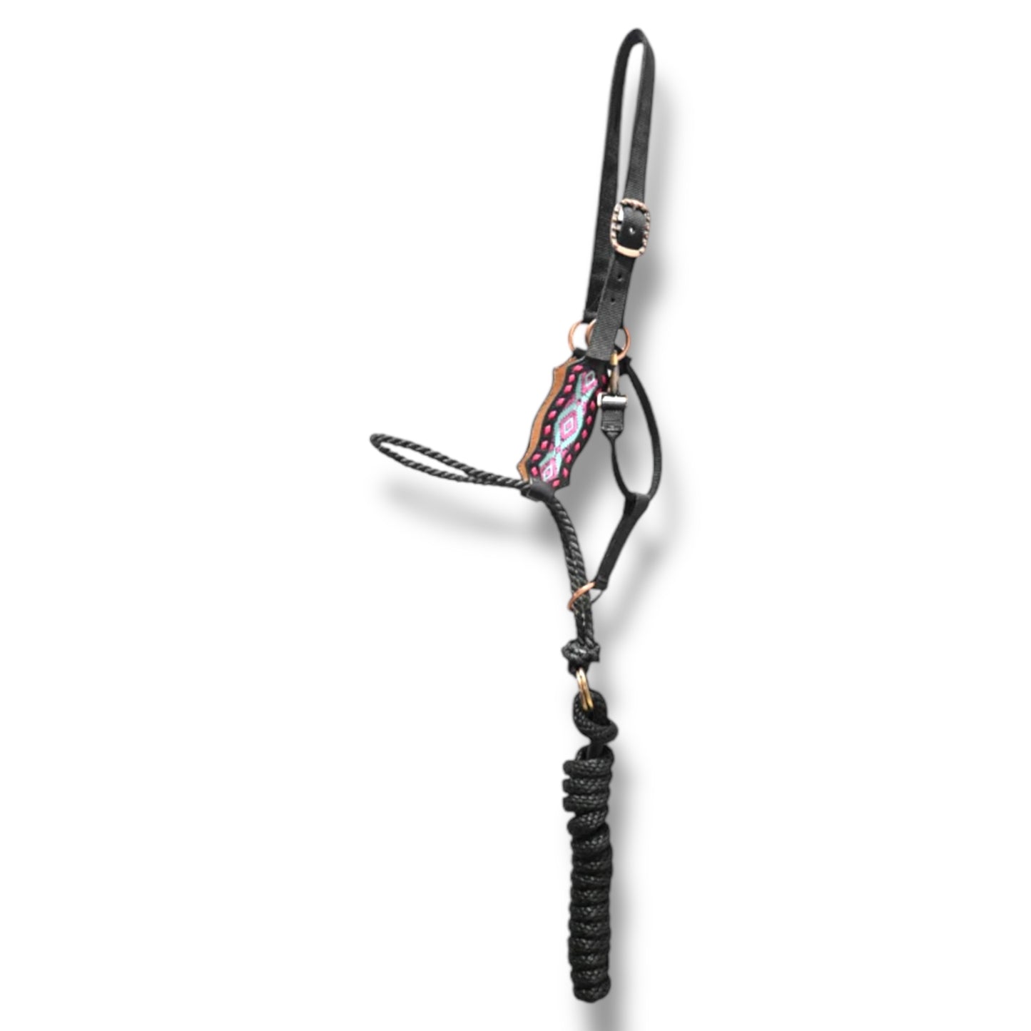 Lariat Rope Nose Halter w/ Removable Lead Rope