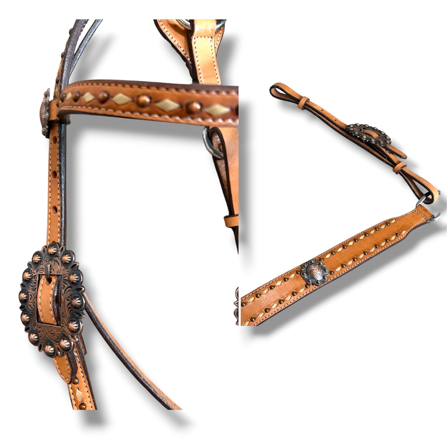 Used Leather Tack Set with Browband Headstall & Breastcollar
