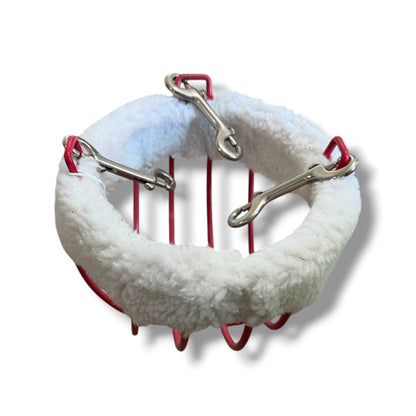 Used Metal Grazing Muzzle w/ Fleece Cushion